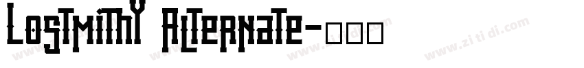 Lostmithy Alternate字体转换